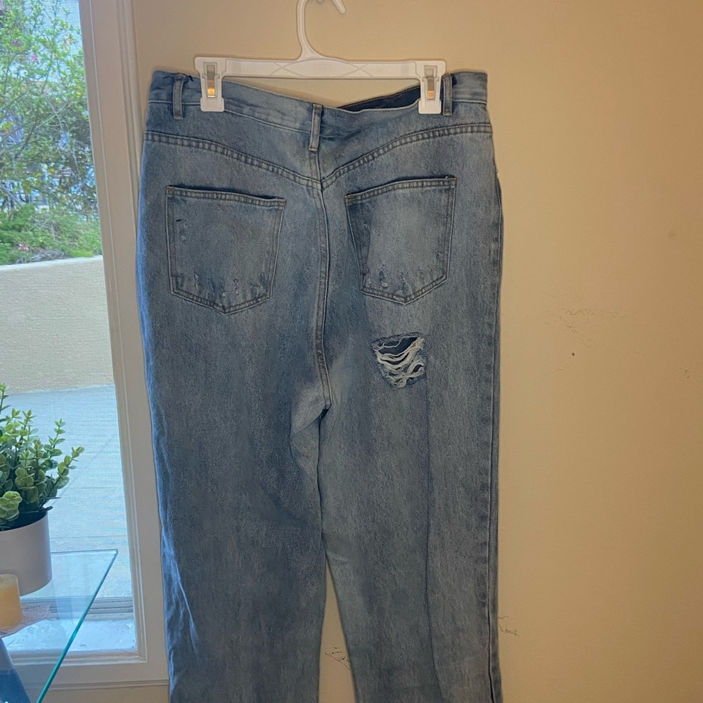 rebellion mom jeans size 12